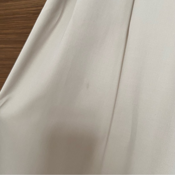 Nili Lotan Dillon Wool Pleated-Front Pants Khaki Size 6 - Picture 8 of 10